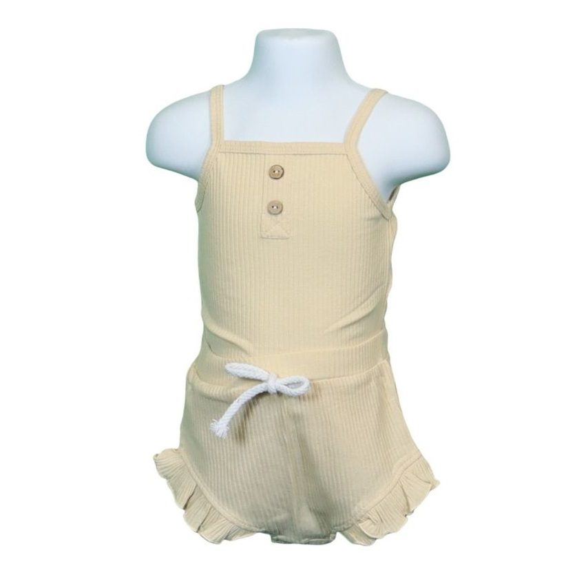 01 Singlet Onesie Beige 1