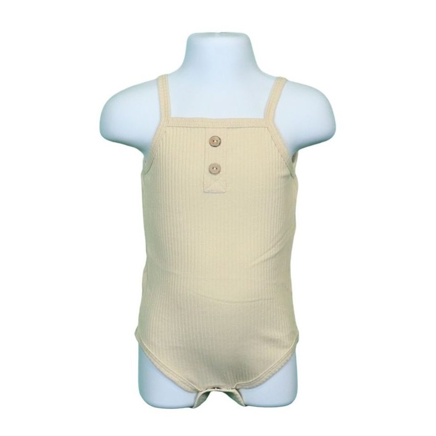 01 Singlet Onesie Beige 2