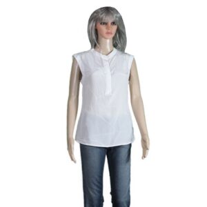 02 Godwin Charli Estelle Placket Front White Blouse 1