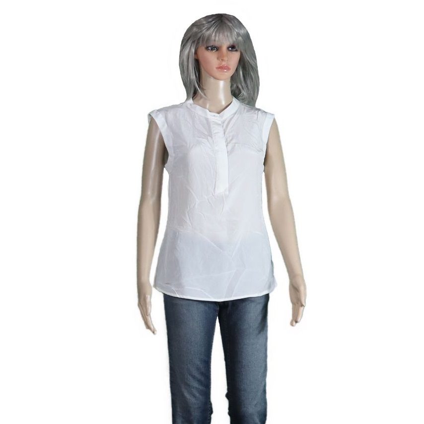 02 Godwin Charli Estelle Placket Front White Blouse 1