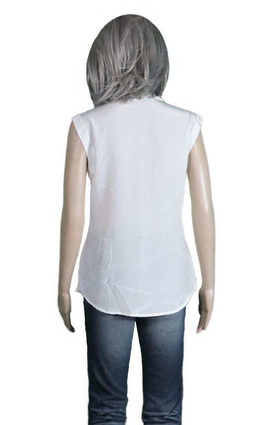 02 Godwin Charli Estelle Placket Front White Blouse 3