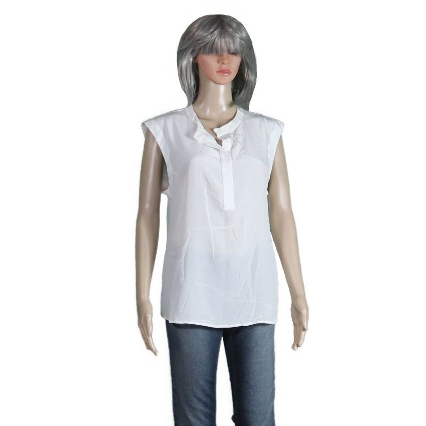 03 Godwin Charli Estelle Placket Front White Blouse 1