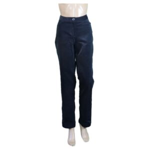 0307 Meuse Charcoal Velour Pants 1