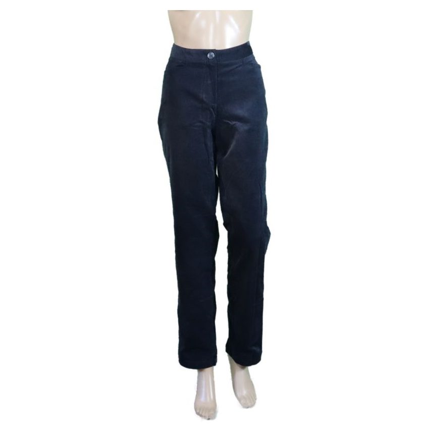 0307 Meuse Charcoal Velour Pants 1