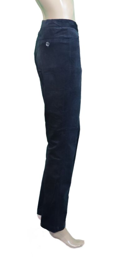 0307 Meuse Charcoal Velour Pants 2