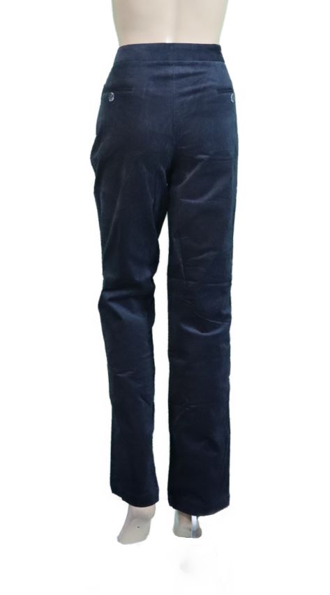 0307 Meuse Charcoal Velour Pants 3