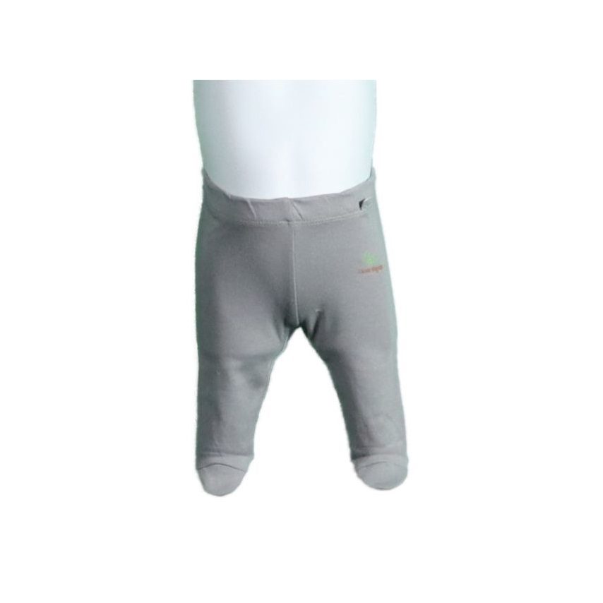 04 Footed Pants Plain Grey 1