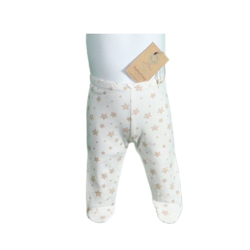 04 Footed Pants Stars Ecru