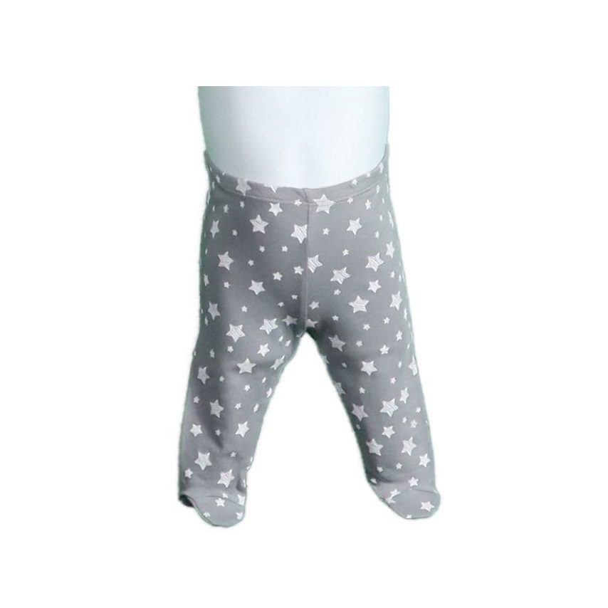 04 Footed Pants Stars Grey