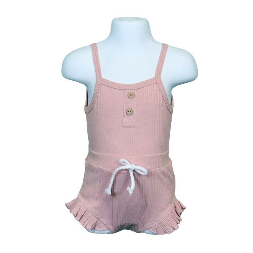 04 Singlet Onesie Pink 1