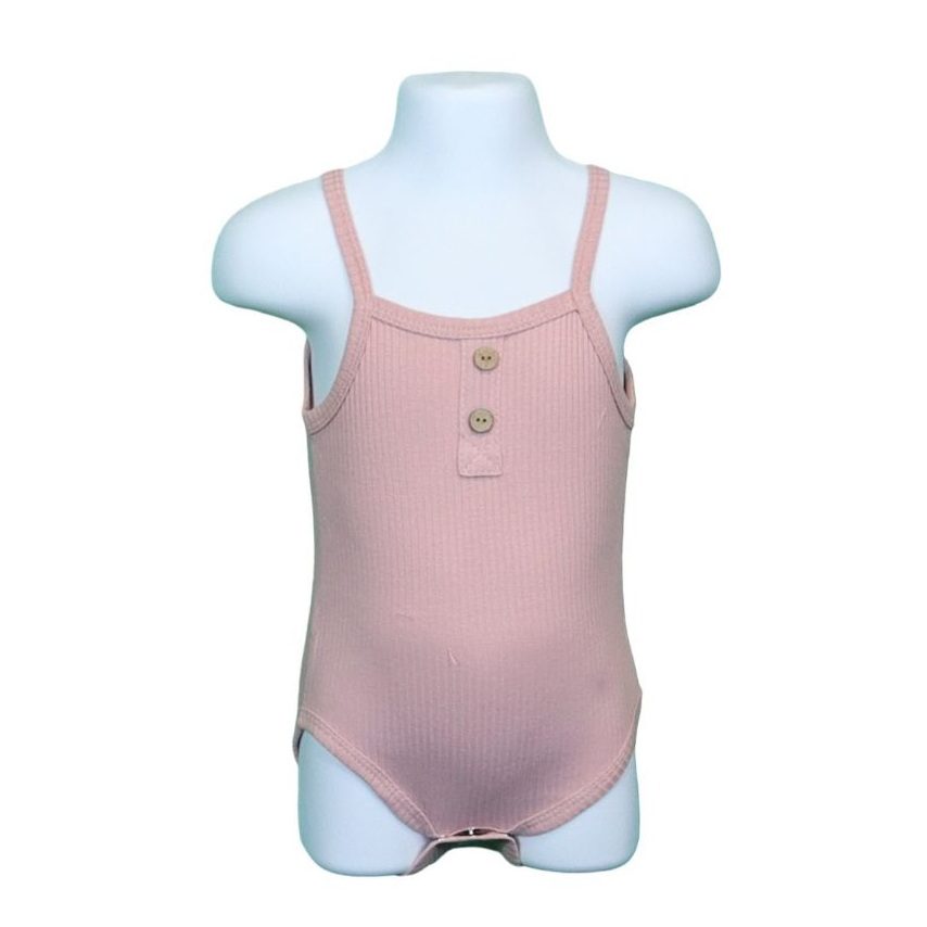 04 Singlet Onesie Pink 2