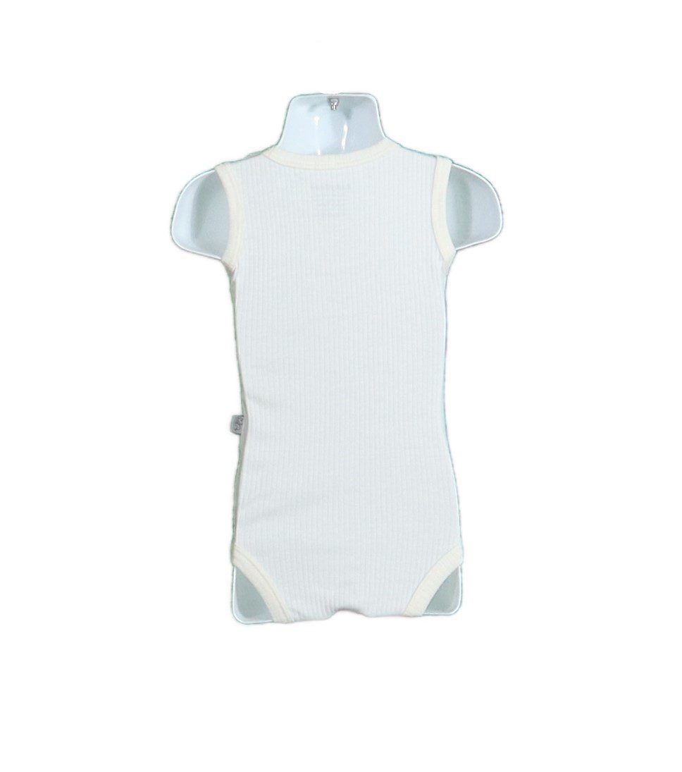 05 Sleeveless Onesie Ribbed Ecru 2