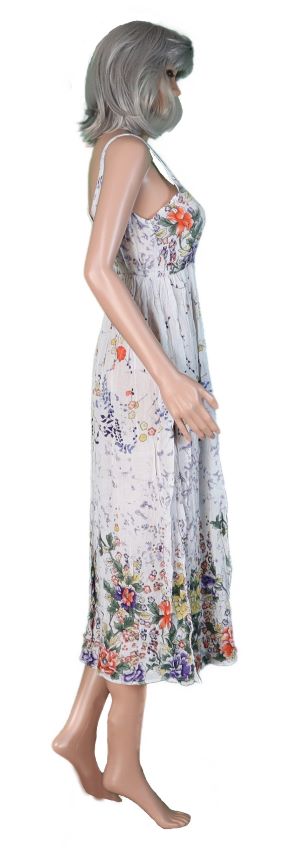 0602 HI Floral White Dress 2