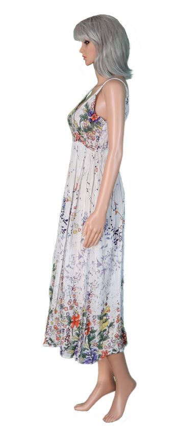 0602 HI Floral White Dress 4
