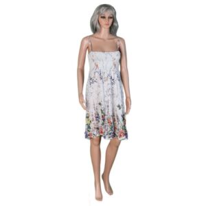 0603 HI Floral White Dress 1