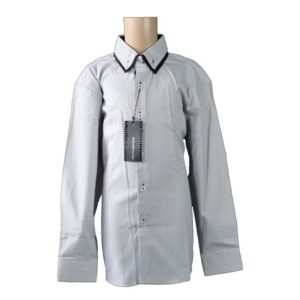 06052 Maurio Junior Black White Shirt 1