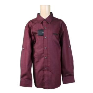06057 Maurio Junior Burgundy Shirt 1