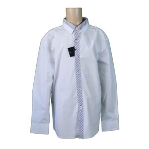 06060 Maurio Junior White Blue Shirt 1