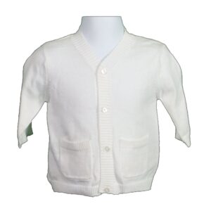 06110 Le Bon White Cardigan 1