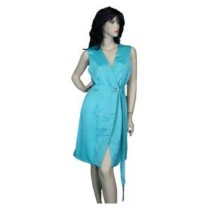 1231 PR Clothing Green Wrap Dress 1