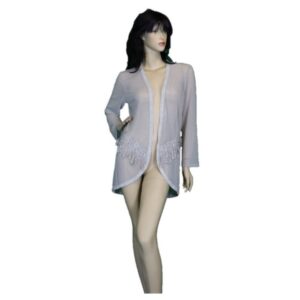 1274 PR Clothing Grey Short Cardigan 1