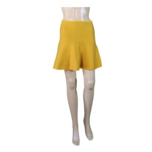 16 Zara Mustard Skirt 1