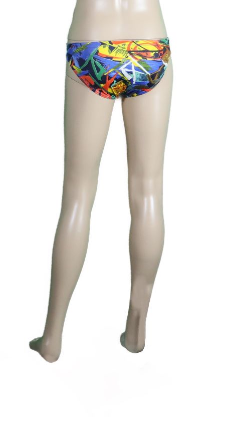 1907k Pink Yellow Swim Briefs 2