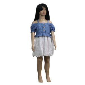 26 PatPat Blue White Dress 1