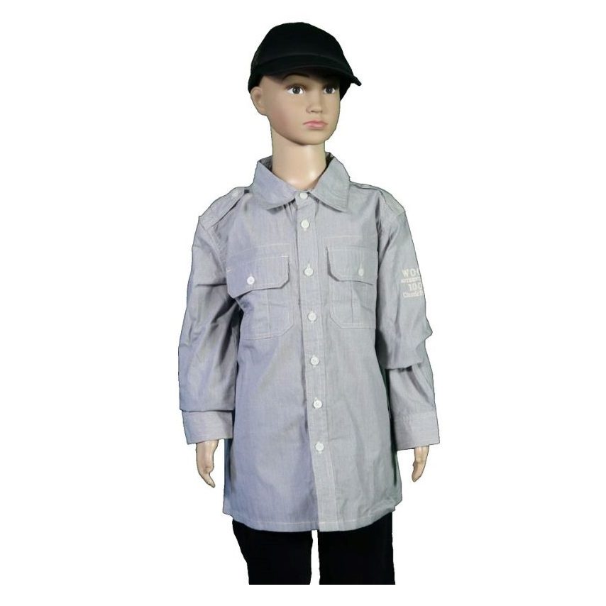 KR0921 Woof Stripe Shirt 1