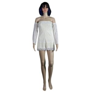 T040219 Love & Other Things White Playsuit 1