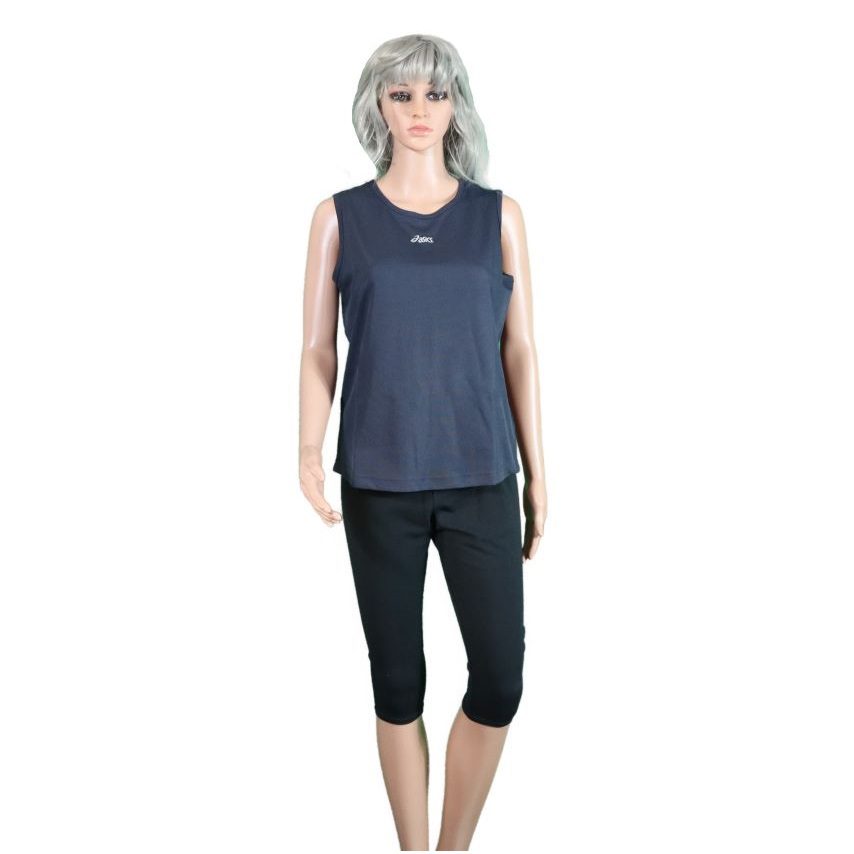 T04AW03 ASIC Navy Singlet 1