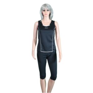T04aw04a ASIC Black Singlet 1