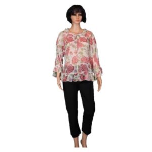 WR4446 Grace Hill Floral Top 1